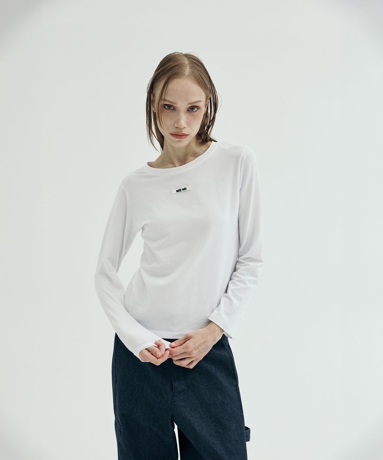MUSEE Vendome Sculpted-Shoulder T-Shirt_White