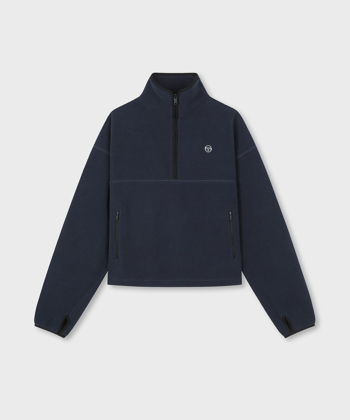 세르지오 타키니(SERGIO TACCHINI) U 쿠쉬웜 셰르파 플리스 하프집 (Navy)