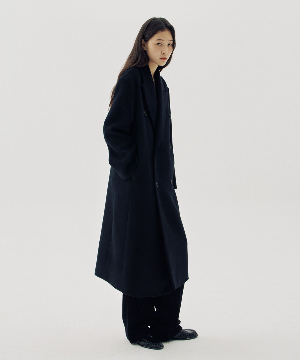 해브 앤 해브(HAVE8HAVE) Adelle Double Breasted Long Coat