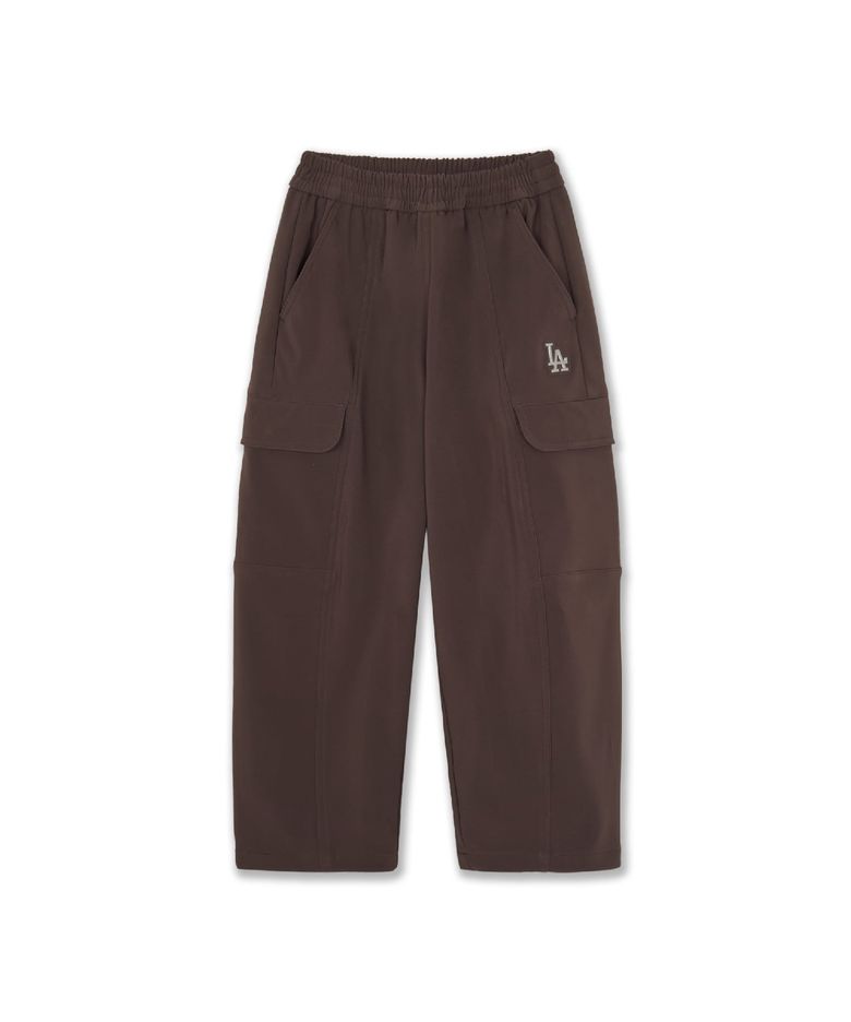 아웃도어 커브드 와이드 플리스 기모 우븐팬츠 LA (Brown)