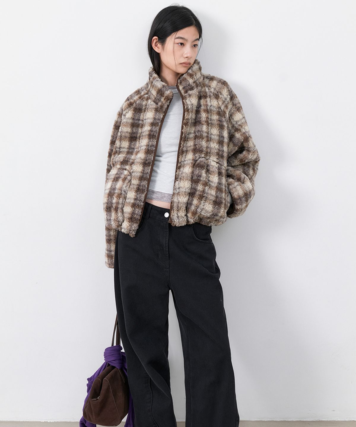 아틀리에 나인(ATELIER NAIN) (JP-615)MULTI STRIPE FLEECE JUMPER