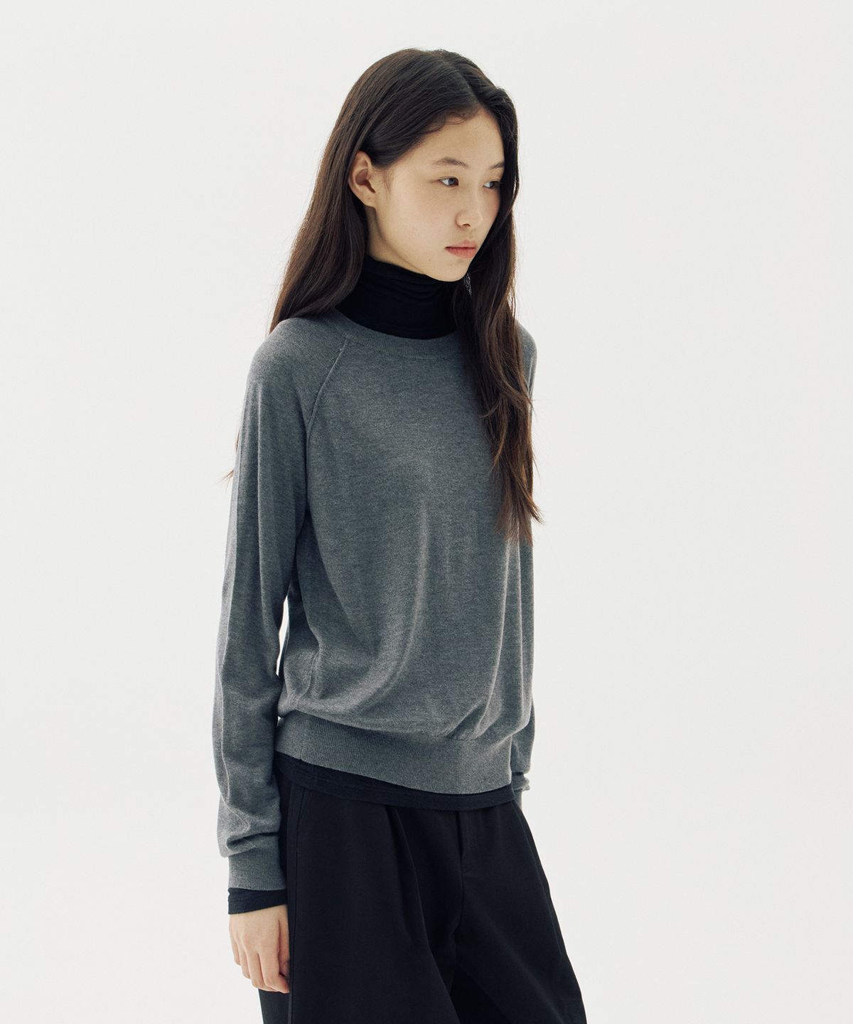 해브 앤 해브(HAVE8HAVE) Lena Raglan Round Knit_3 Color
