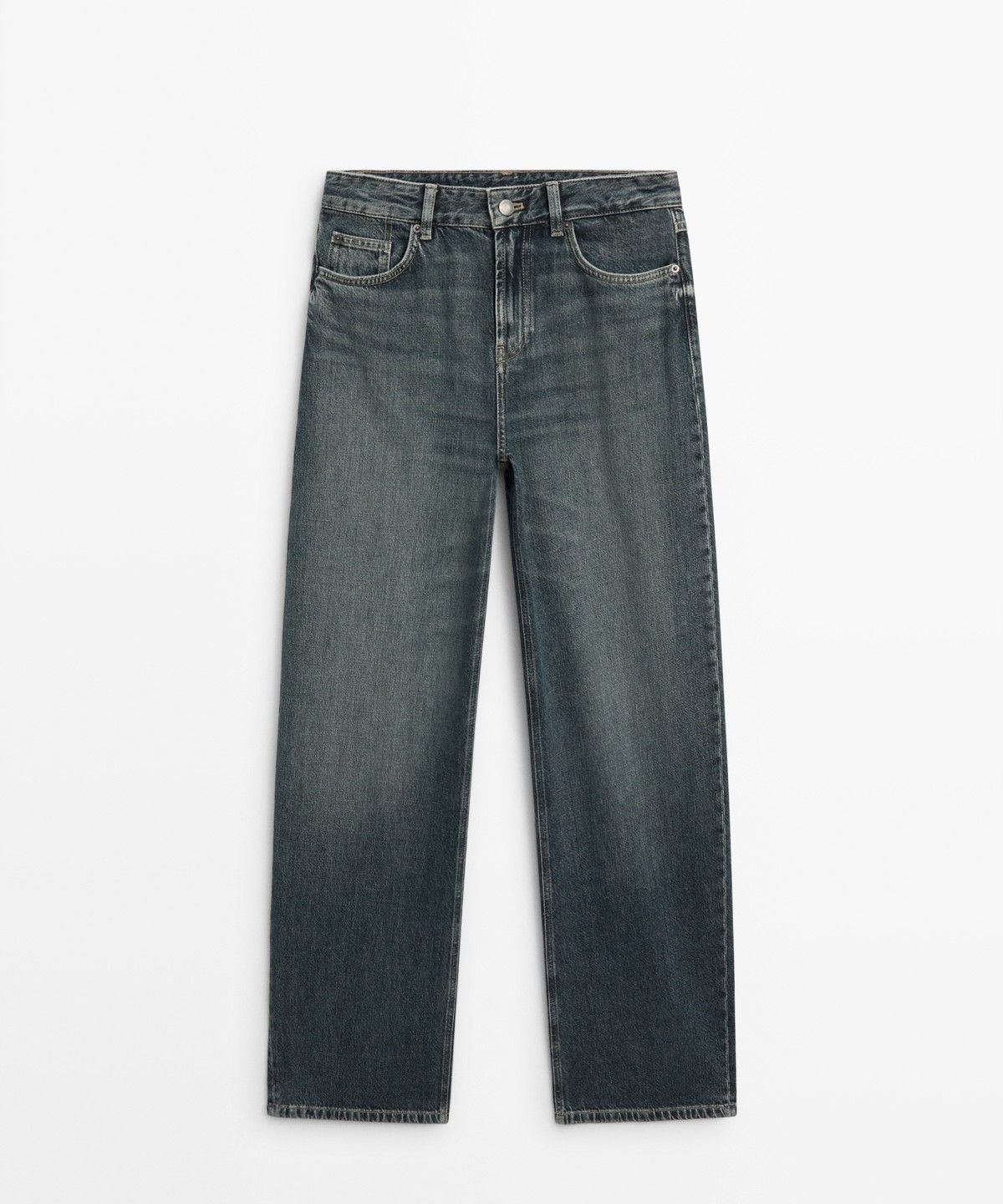 마시모두띠(MASSIMO DUTTI) 하이라이즈 릴랙스 핏 배럴 진