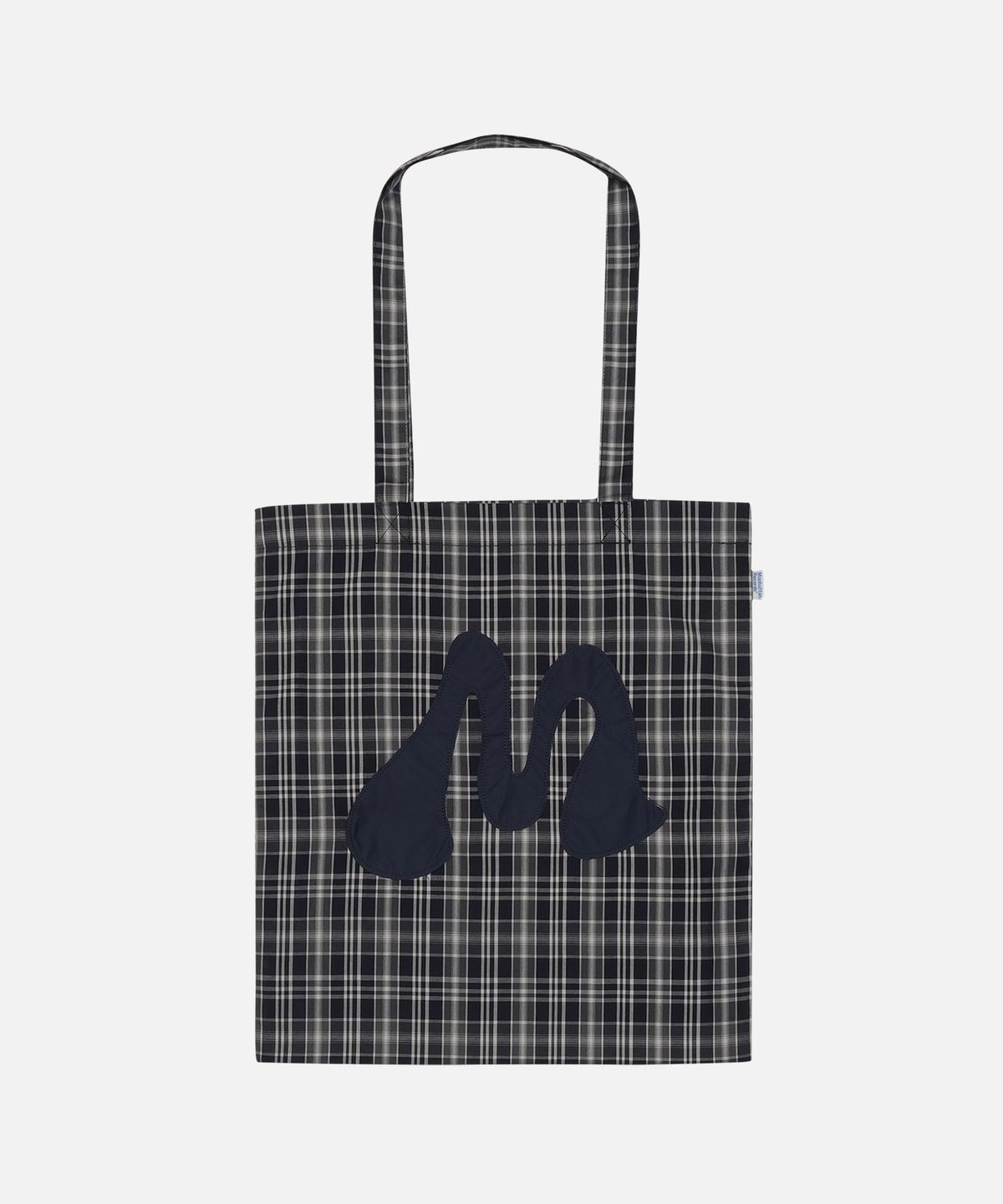 맨하탄레코즈(MANHATTAN RECORDS) MR M Note Logo Tote Bag - Navy
