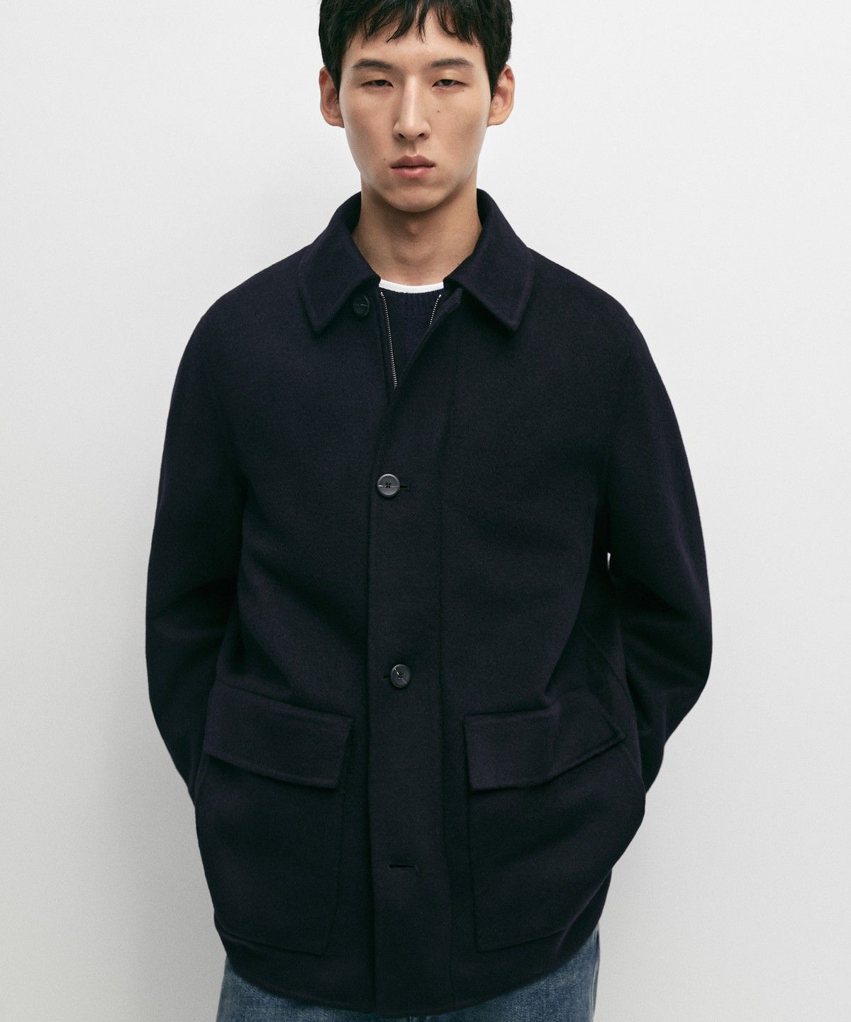 마시모두띠(MASSIMO DUTTI) 더블 울 쇼트 코트