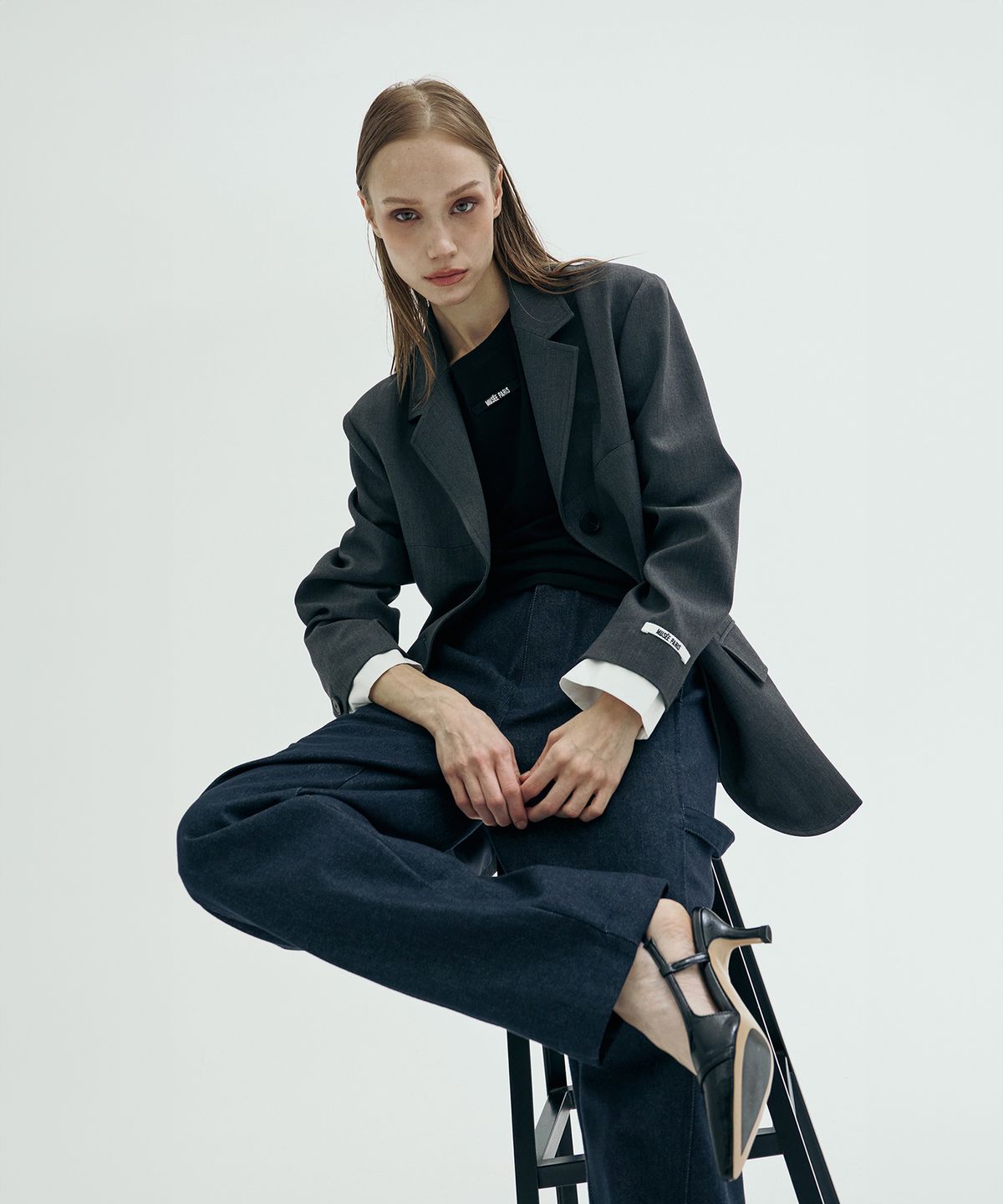 뮤제(MUSEE) Haussmann Tailored Jacket_Gray