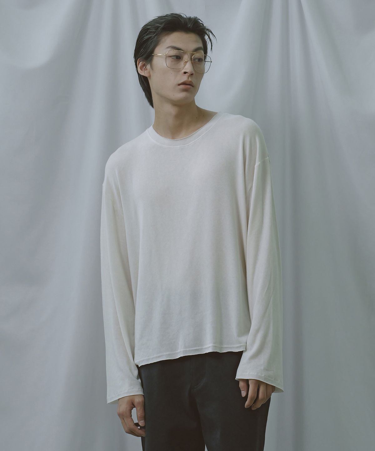 비욘드클로젯(BEYOND CLOSET) [COLLECTION LINE] 소프트 울 롱 슬리브 아이보리