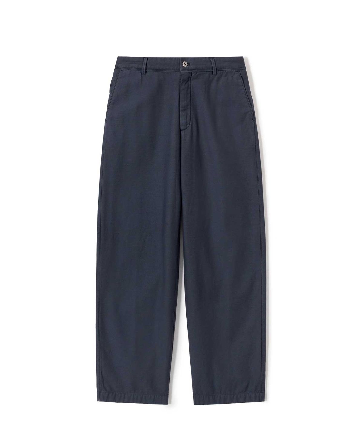 라이즈앤빌로우(RISE&BELOW) BACK SATEEN 302ST 와이드 스트레이트 치노 팬츠 NAVY