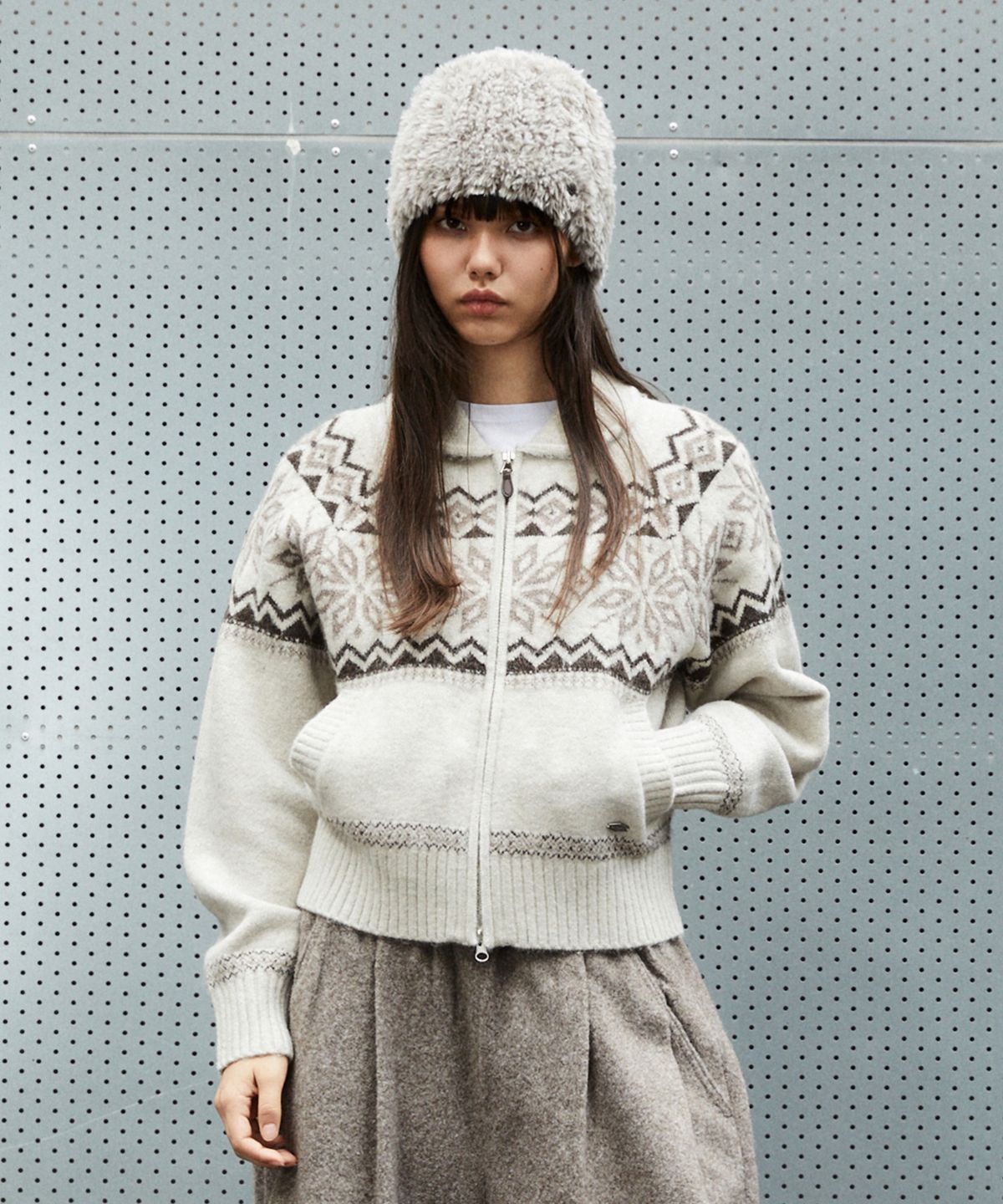 마하그리드(MAHAGRID) NORDIC COWICHAN[IVORY]