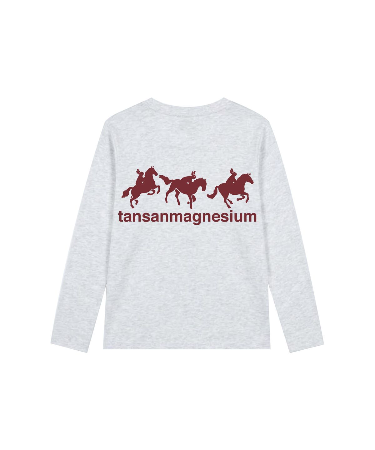탄산마그네슘(TANSANMAGNESIUM) 홀스 래빗 롱슬리브 (백멜란지/레드)
