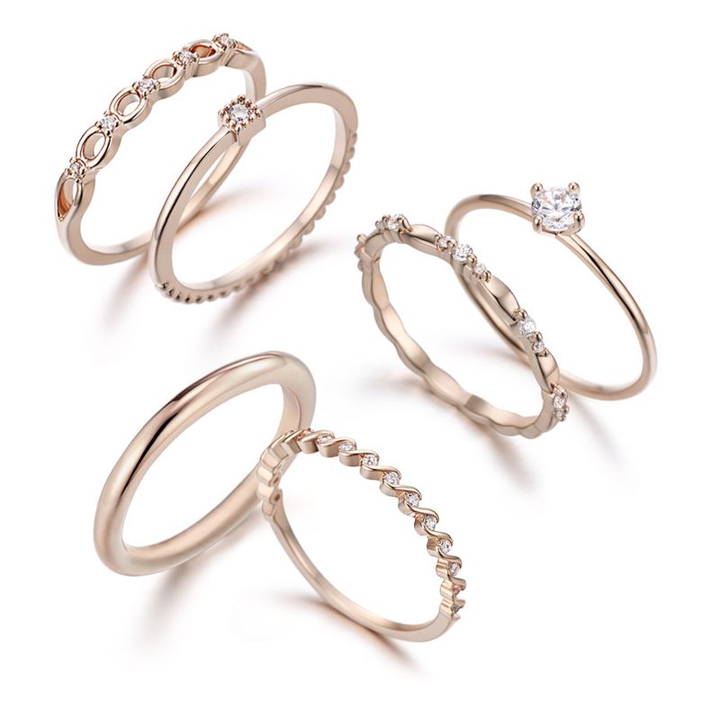 14K 루미나 레이어드 반지(GoldPlated)_J6124BRR