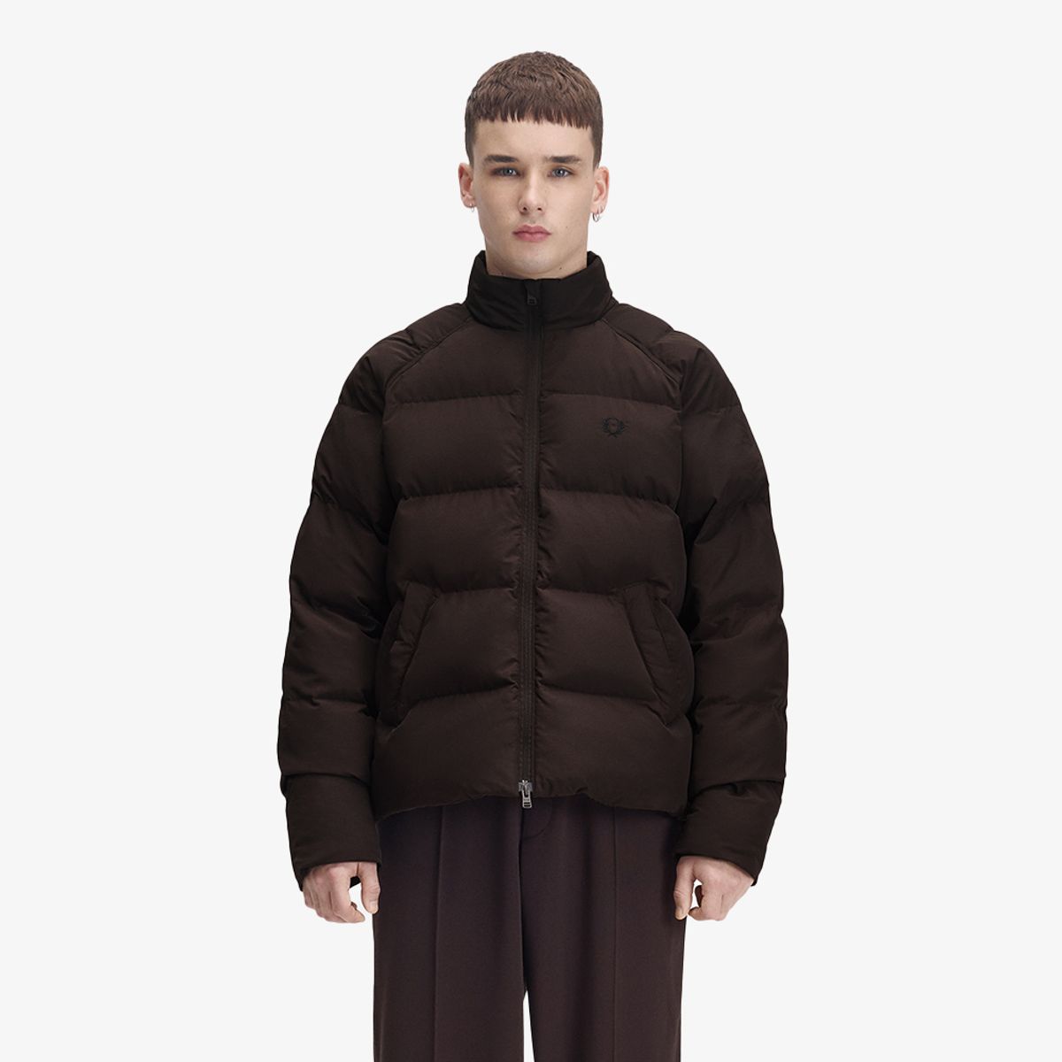 프레드페리(FRED PERRY) [Sport] 래글런 슬리브 패디드 재킷 - 리치브라운 AFPM2G3J309-33C