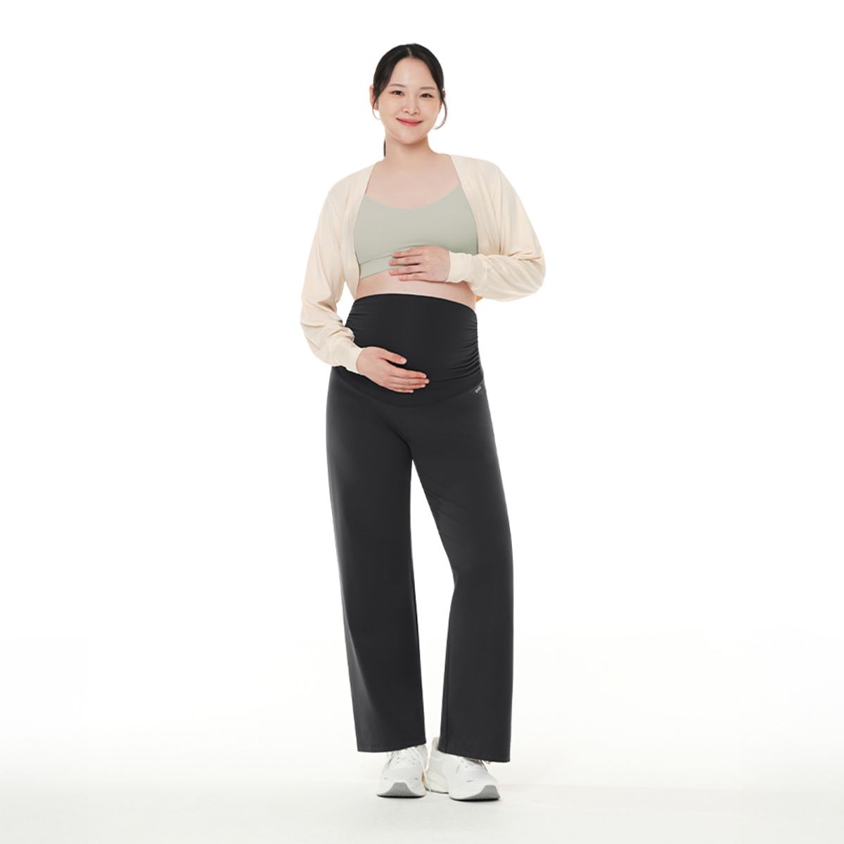 안다르(ANDAR) 릴레어 기모 임부 와이드 레깅스