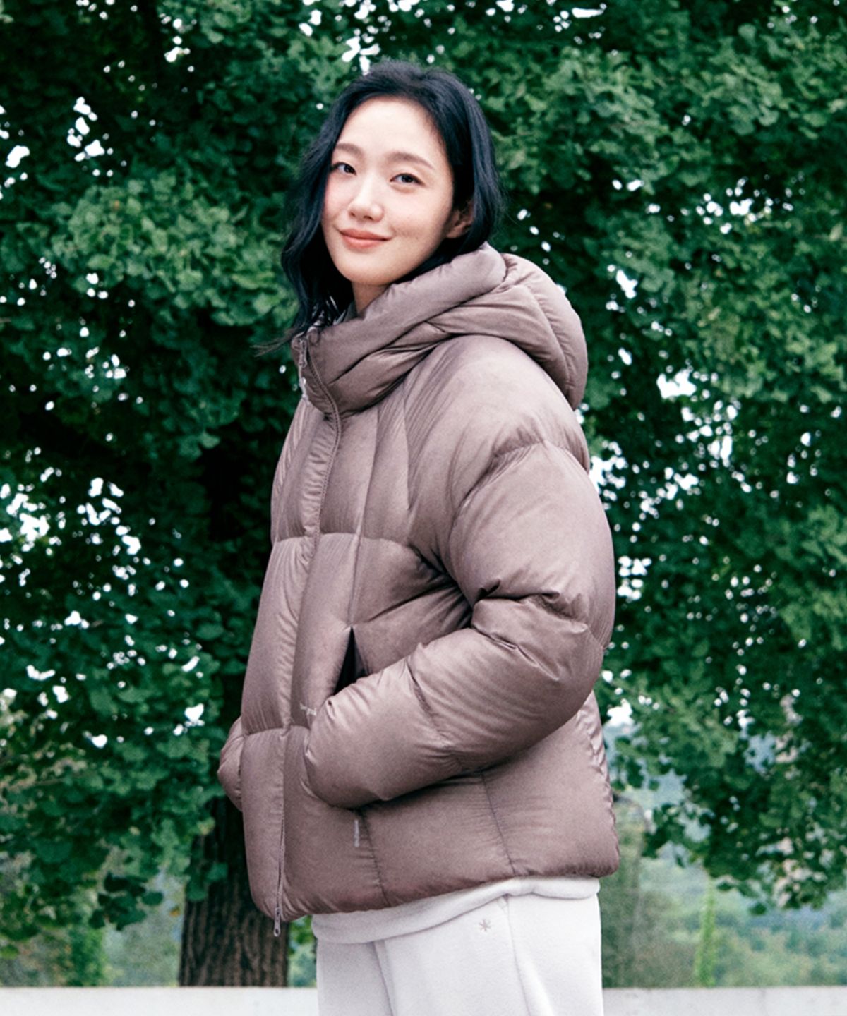 스노우피크 어패럴(SNOWPEAK APPAREL) [김고은 착용] 에어클라우드 여성 10D 헤비 구스 다운 자켓 (S26WWTDJ73) Brown Pink