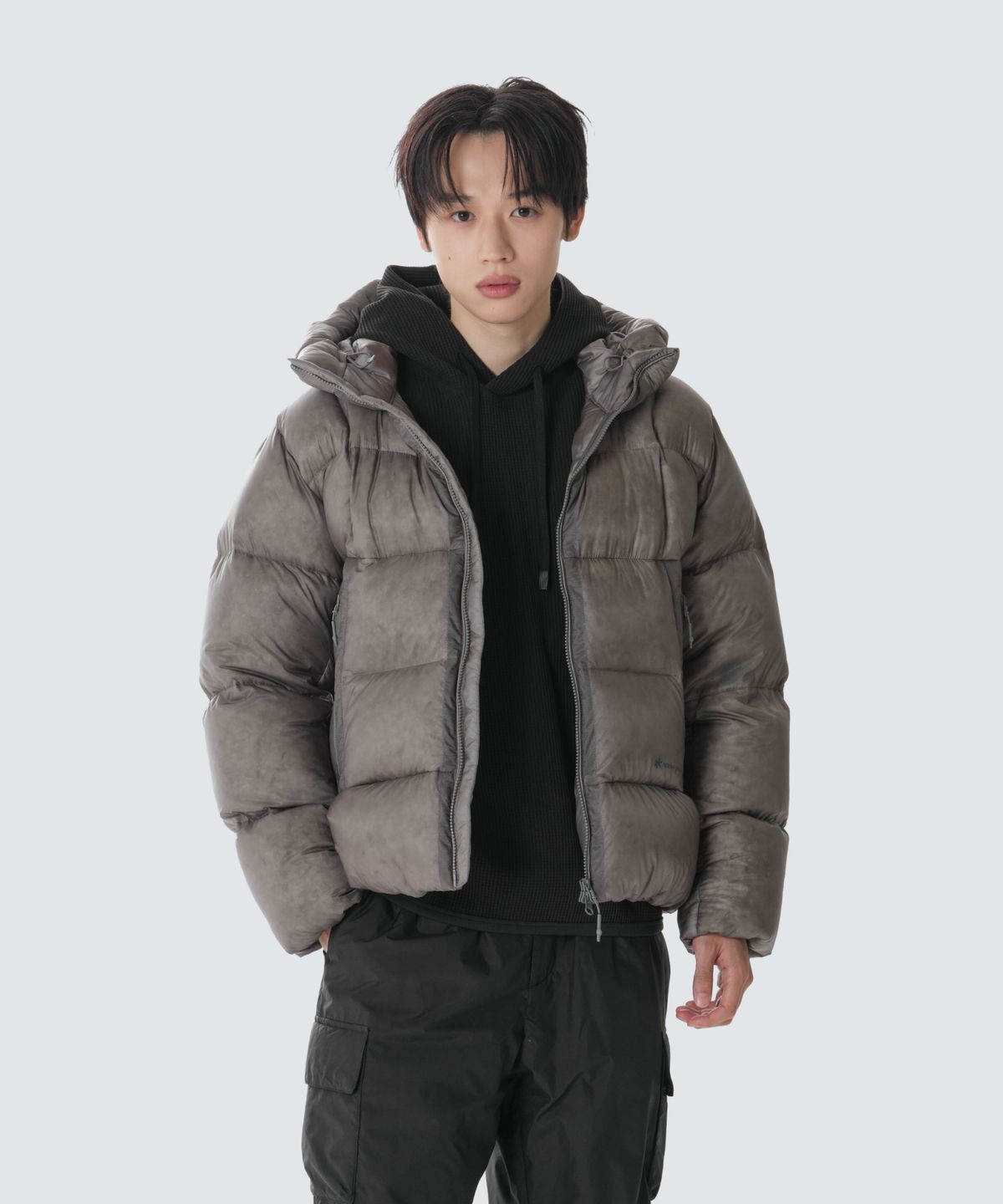 스노우피크 어패럴(SNOWPEAK APPAREL) 에어클라우드 10D 헤비 구스 다운 자켓 (S26WMTDJ72) Beige Gray