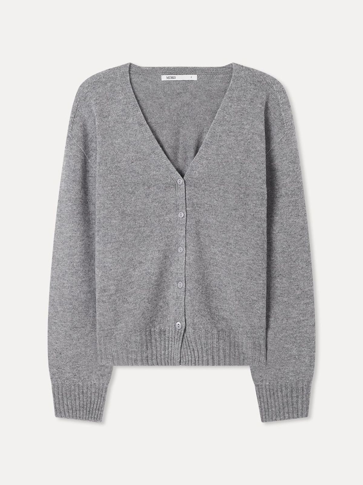 미쏘(MIXXO) [울100] 루즈핏 브이넥 가디건_MIWCKGT1AS