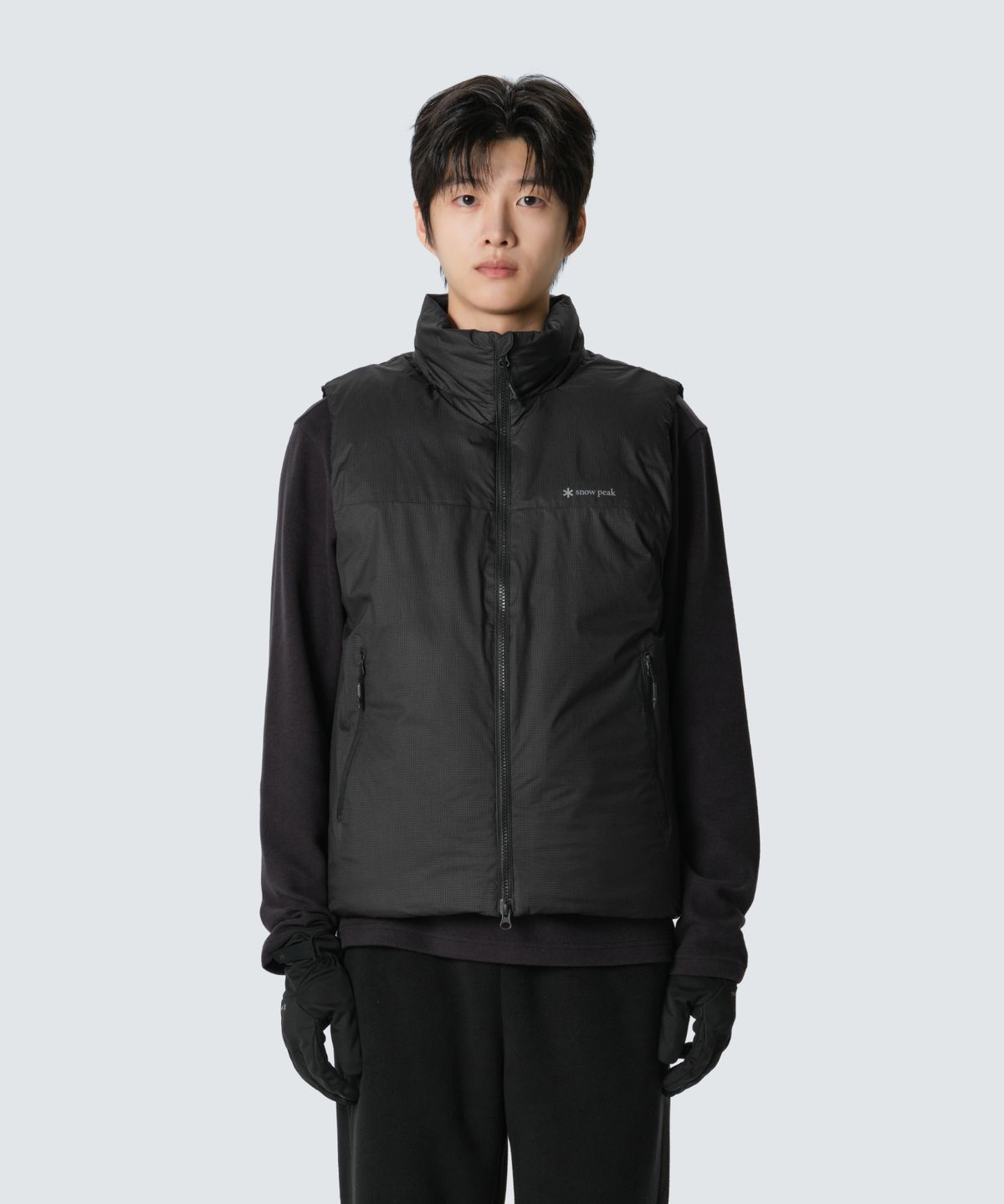 스노우피크 어패럴(SNOWPEAK APPAREL) 에어 플렉스 7D 미들 구스 다운 베스트 (S26WMTDV74) Black