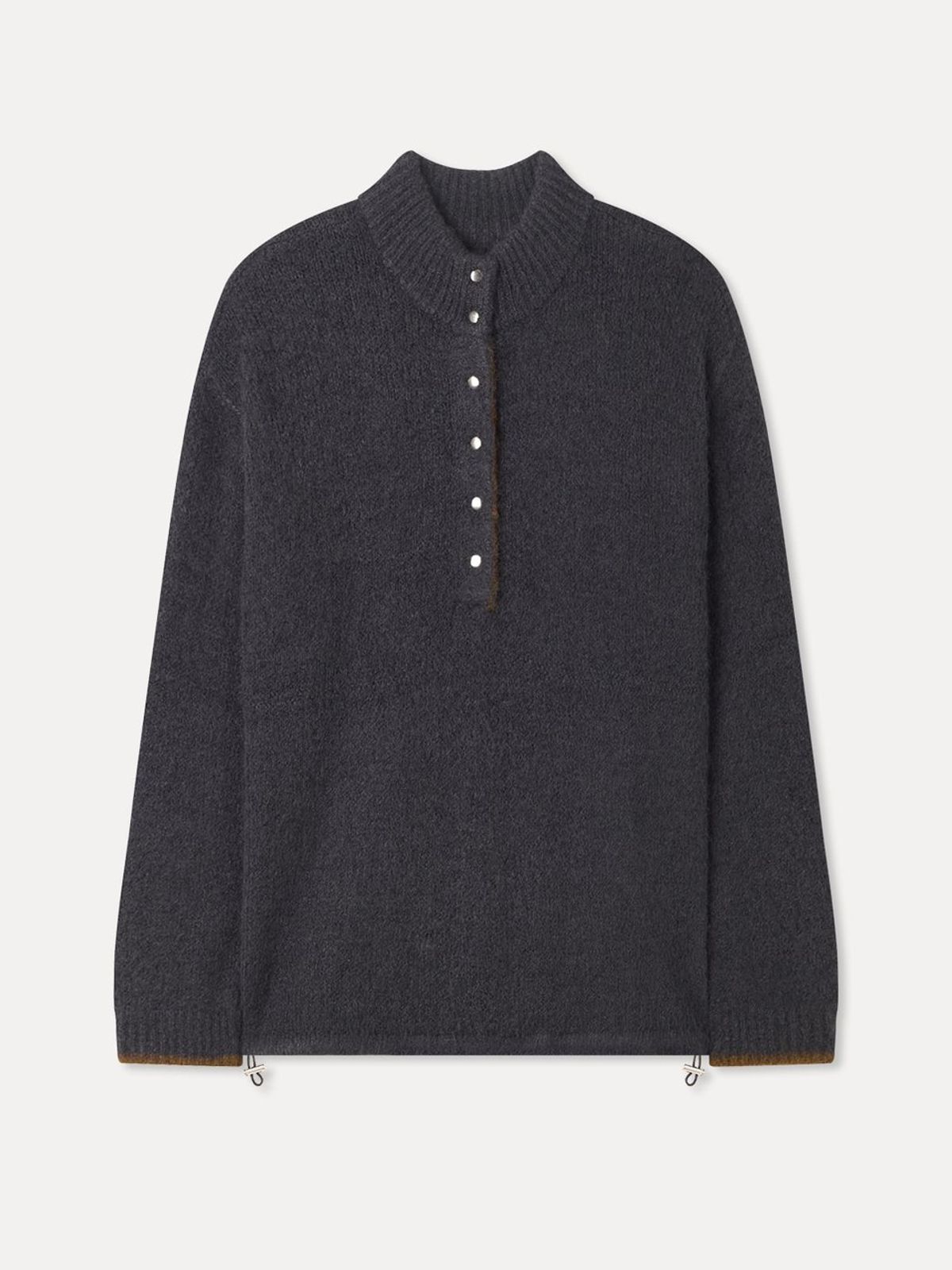 미쏘(MIXXO) 플리스 헨리넥 니트_MIWKAGV16T