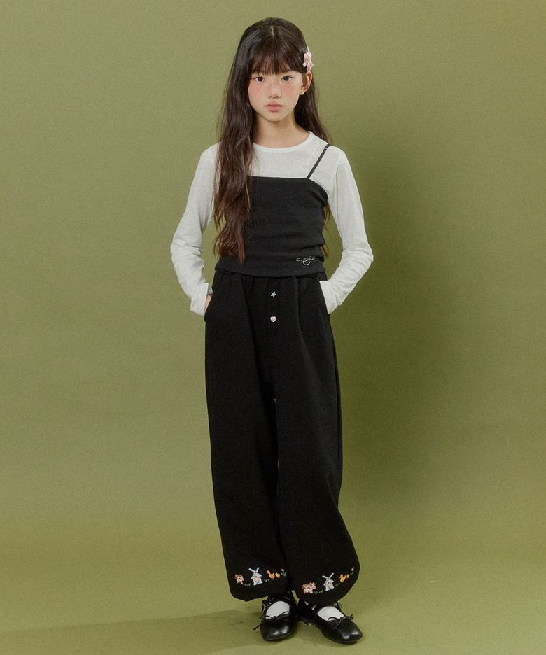 파머와이드팬츠 (블랙)