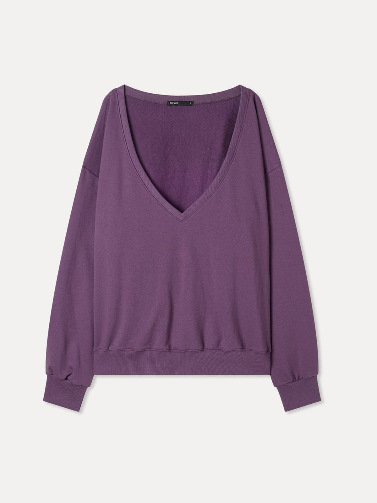 미쏘(MIXXO) 딥브이넥 스웻 셔츠_MIWLWGT3MS