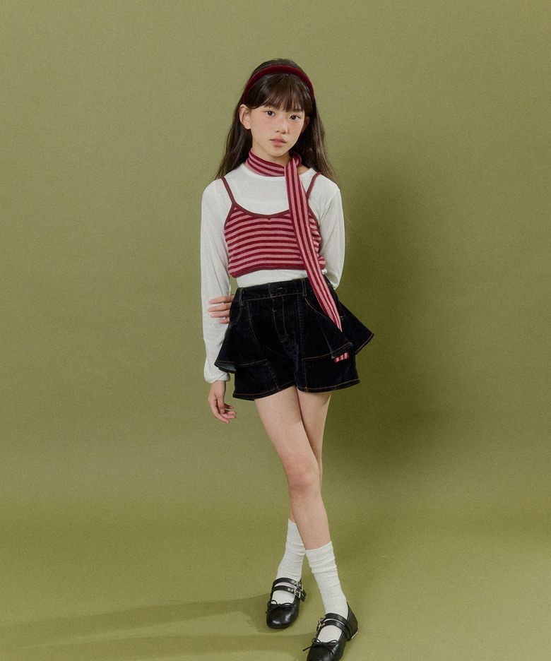 벨벳플레어반바지 (데님)