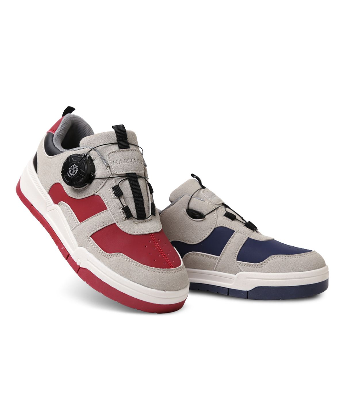 하버드 슈즈(HARVARD SHOES) 넵튠 아동 다이얼 운동화 버건디 네이비