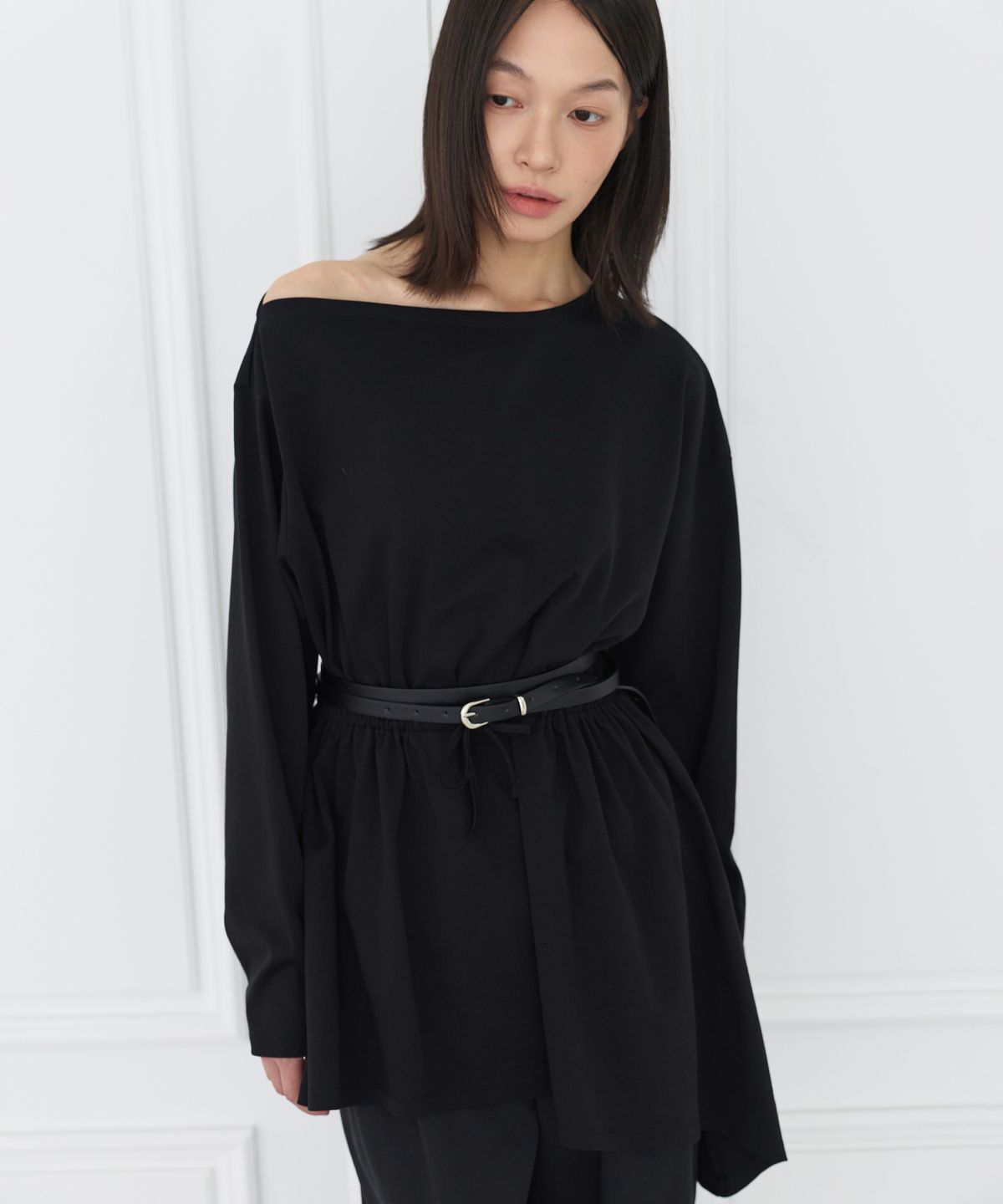 세르크(SERQUE) Gather Dress _ Black