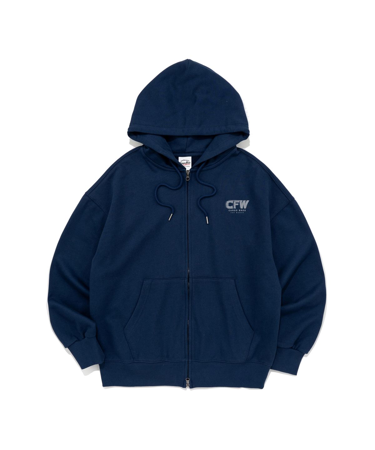 카고브로스 포 우먼(CARGOBROS FOR WOMAN) CFW 모션 그래픽 후드 집업 (네이비)