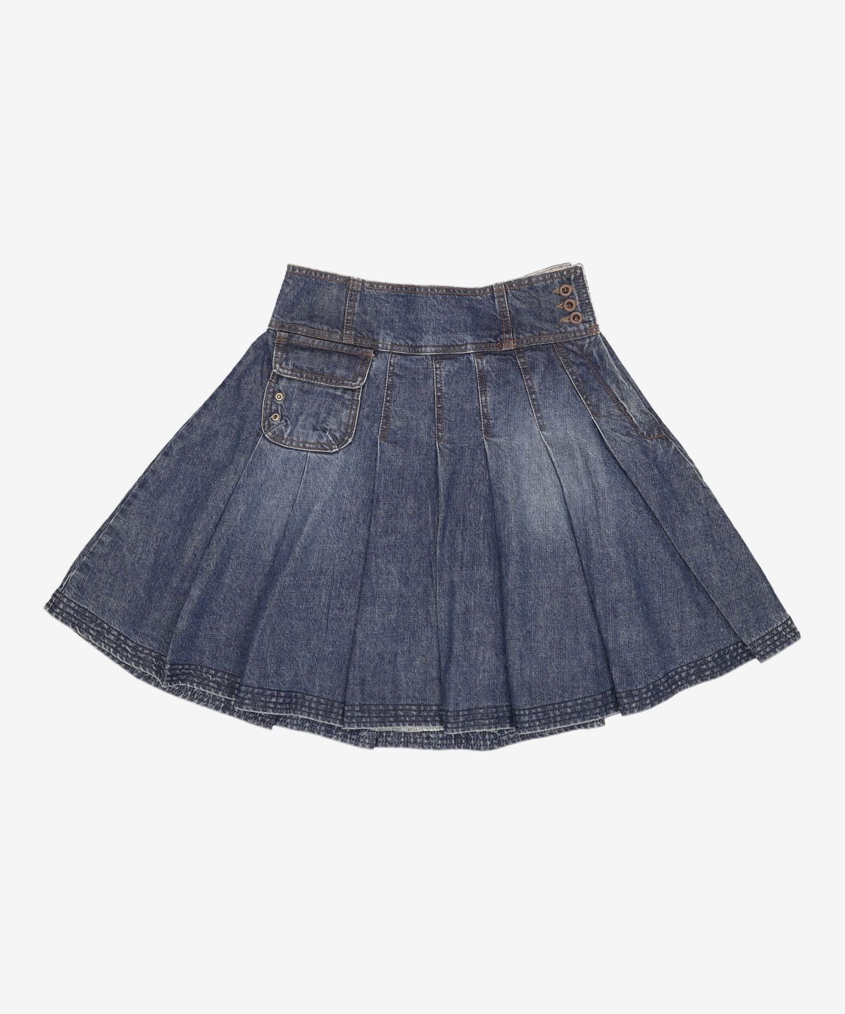 단델(DANDEL) DD four-stitch denim skirt 2