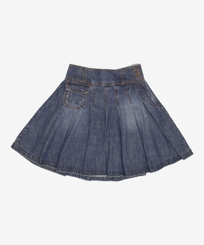 DD four-stitch denim skirt 2