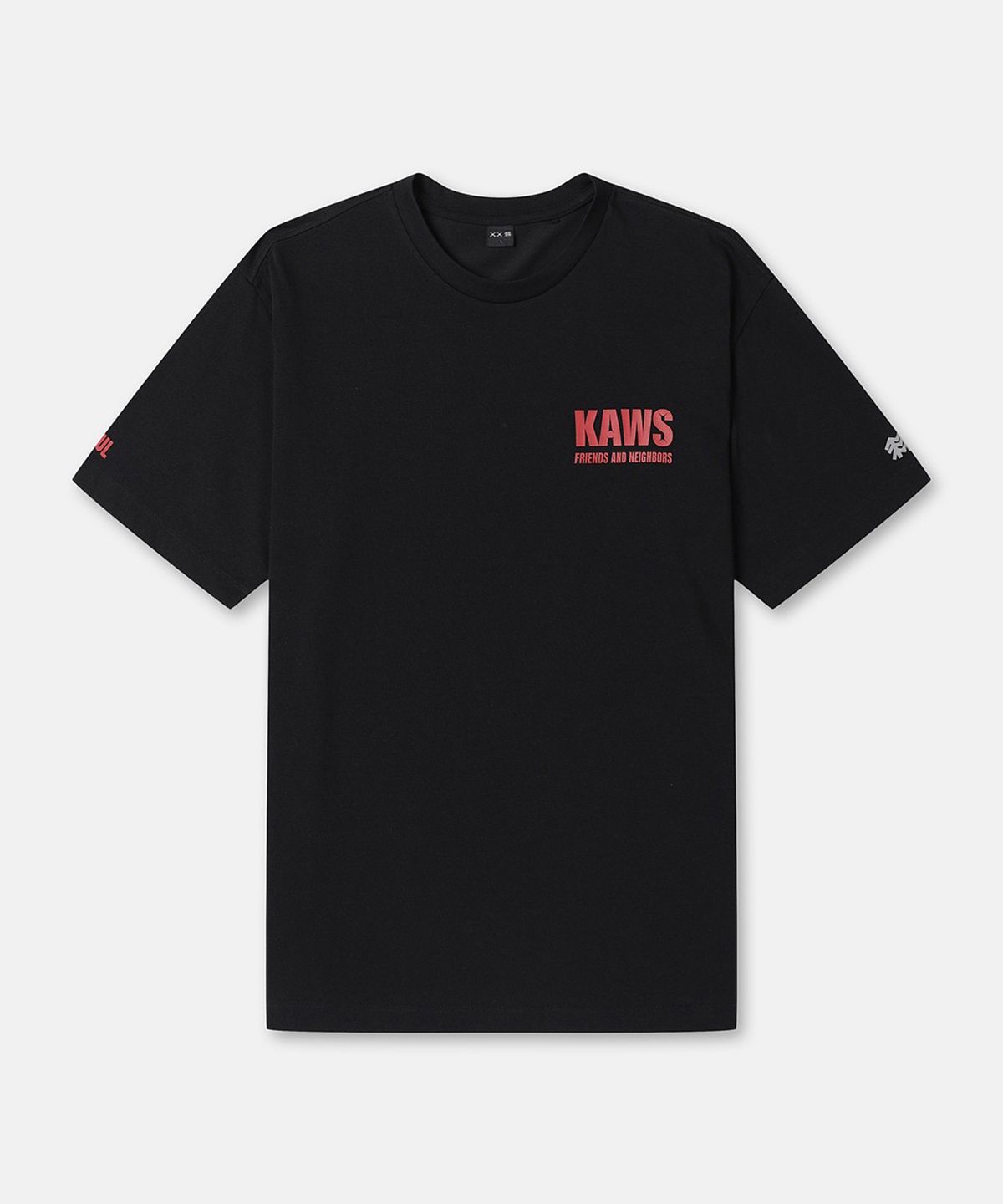 코오롱스포츠(KOLON SPORT) [KAWS] 그래픽 티셔츠 JWTCX26870BLK