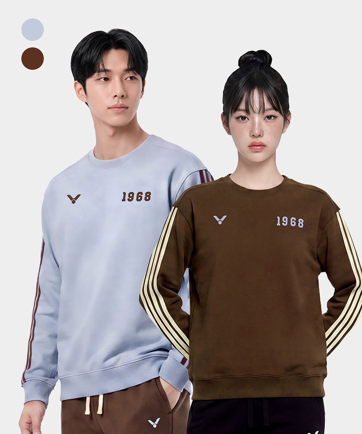 빅터(VICTOR) PIPING MTM 공용 파이핑 맨투맨 (T-65102)