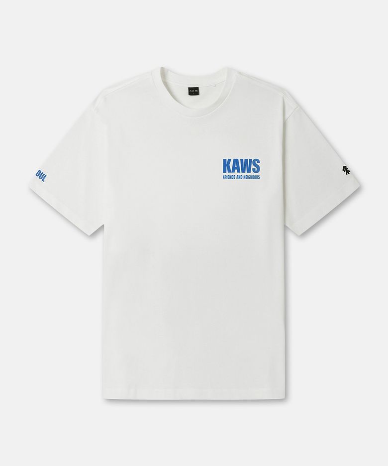 [적립금 5%] [KAWS] 그래픽 티셔츠 JWTCX26870OWH