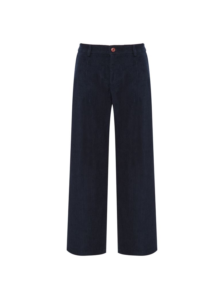 COCO (코코) 여성 코듀로이 와이드 팬츠_Dark Navy_DWW26344N9