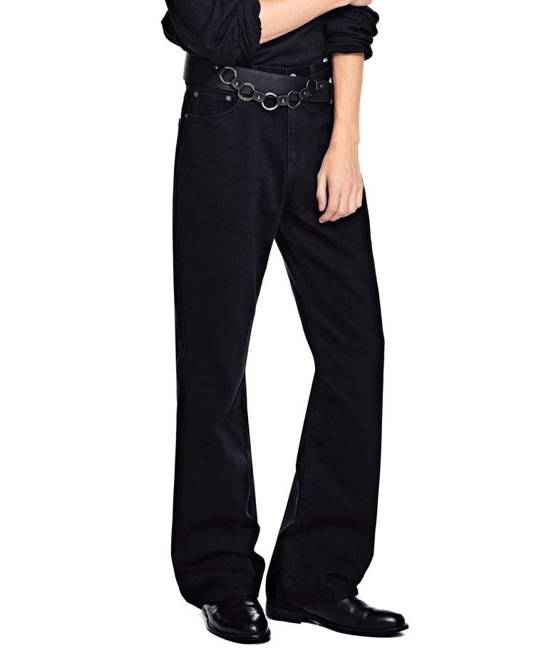 [옷미새 미홀 콜라보]Semi Flared Jeans [BLACK]_SEPT090BLACK