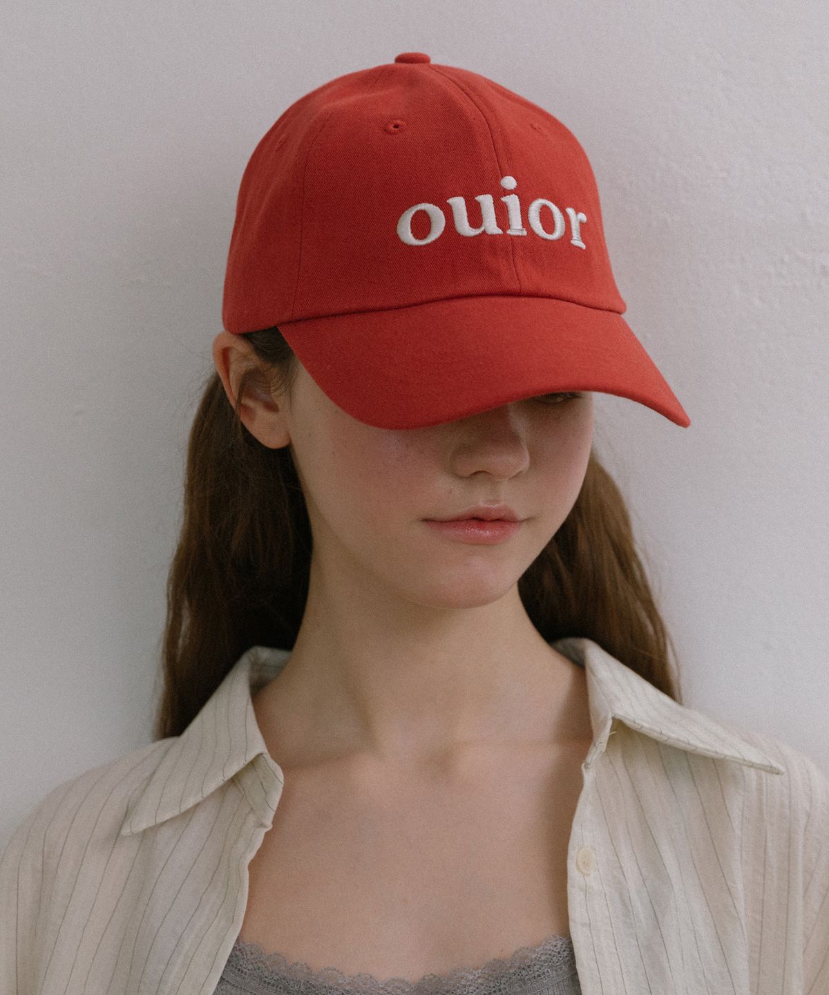 위올(OUIOR) ouior logo ballcap_red