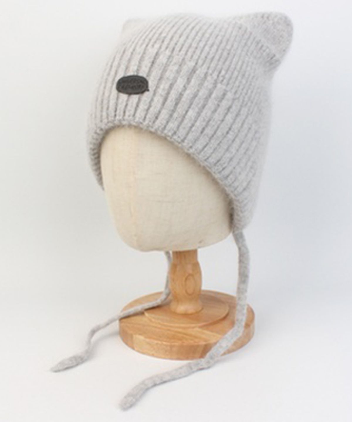 유니버셜 케미스트리(UNIVERSAL CHEMISTRY) Soft Wool Cat Gray Bonnet Hat 고양이모자