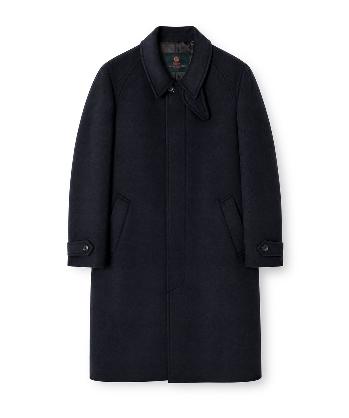 에든버러클럽(EDINBURGH CLUB) SOLID BALMACAAN COAT (DARK NAVY)