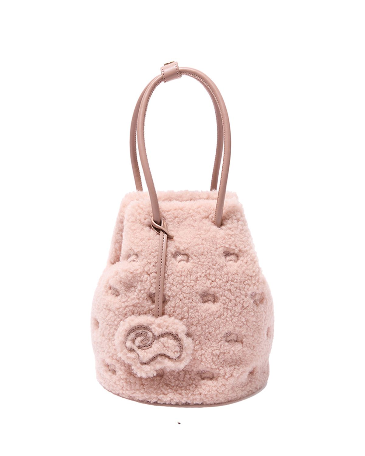 에버에이유(EVERAU) TEDDYCOZY BUCKET BAG(Pink)