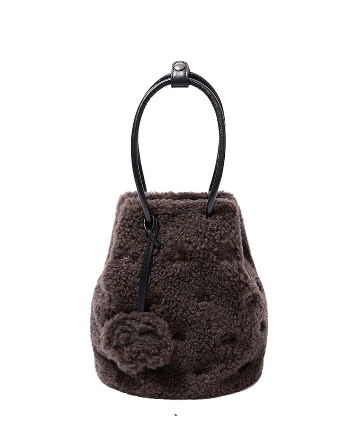 에버에이유(EVERAU) TEDDYCOZY BUCKET BAG(Grey)