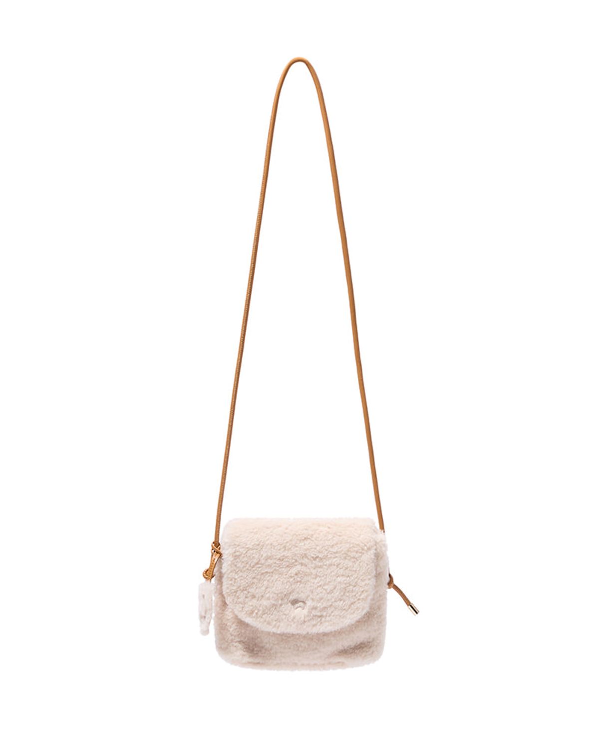 에버에이유(EVERAU) TEDDYCOZY CROSS BAG(Cream)