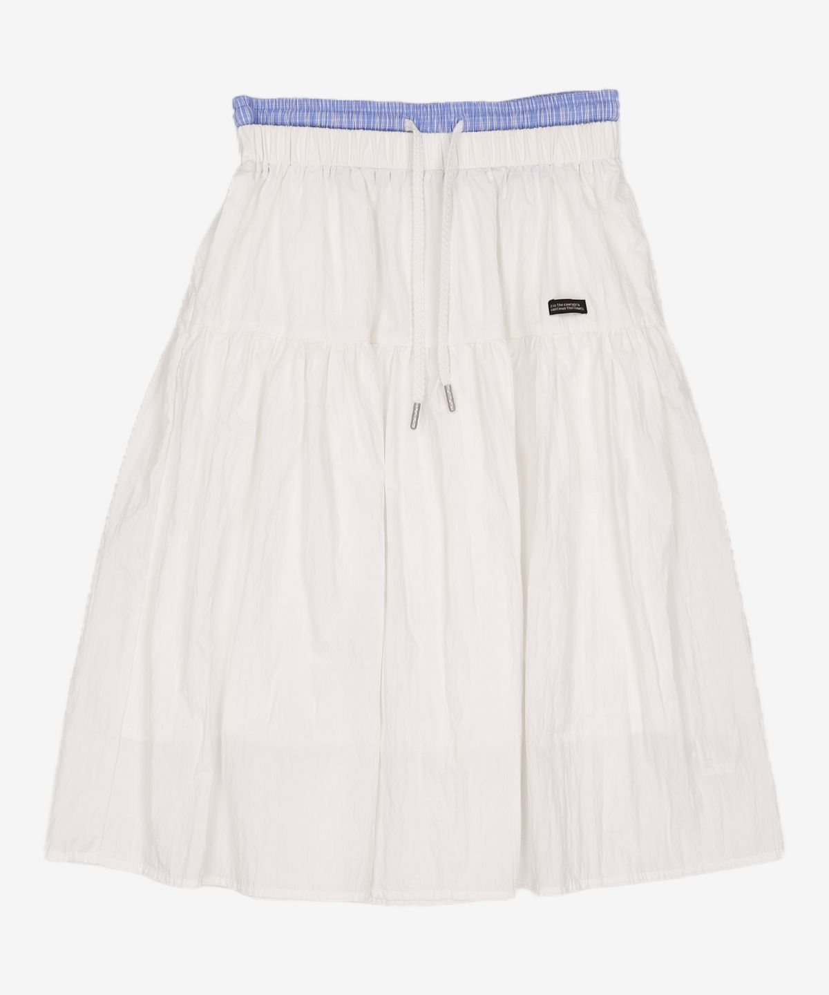 미쏘(MIXXO) 배색 밴딩 스커트 RE WHG52SS_MIWWHG53QG FREE