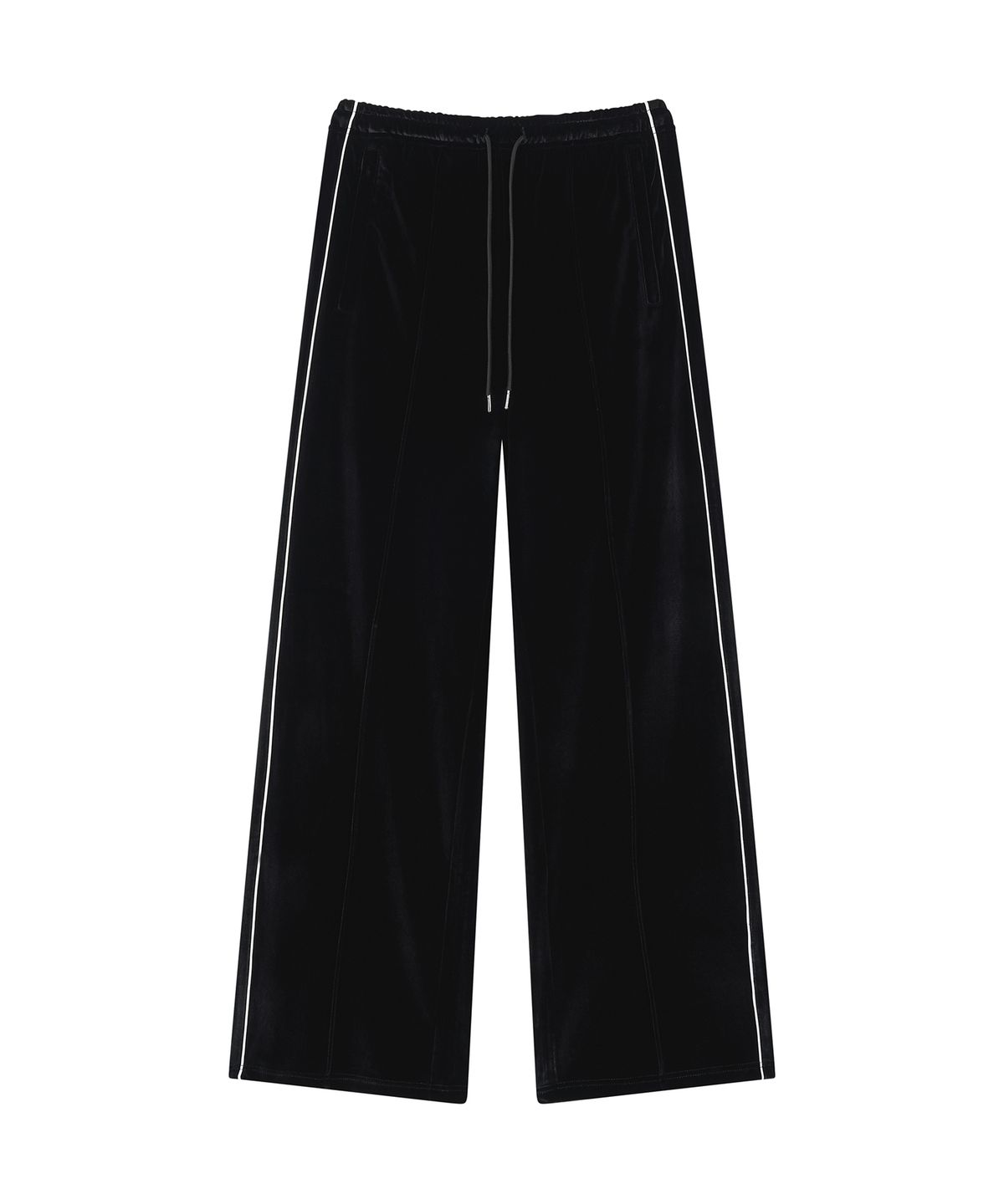 롤링스튜디오(ROLLINGSTUDIOS) VELOUR FLARE TRACK PANTS BLACK
