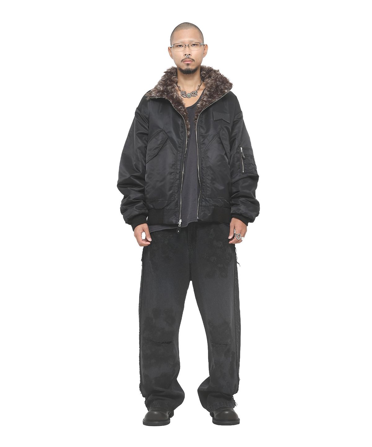 쿠테나이 케이브(KUTENAI CAVE) Fur reversible bomber