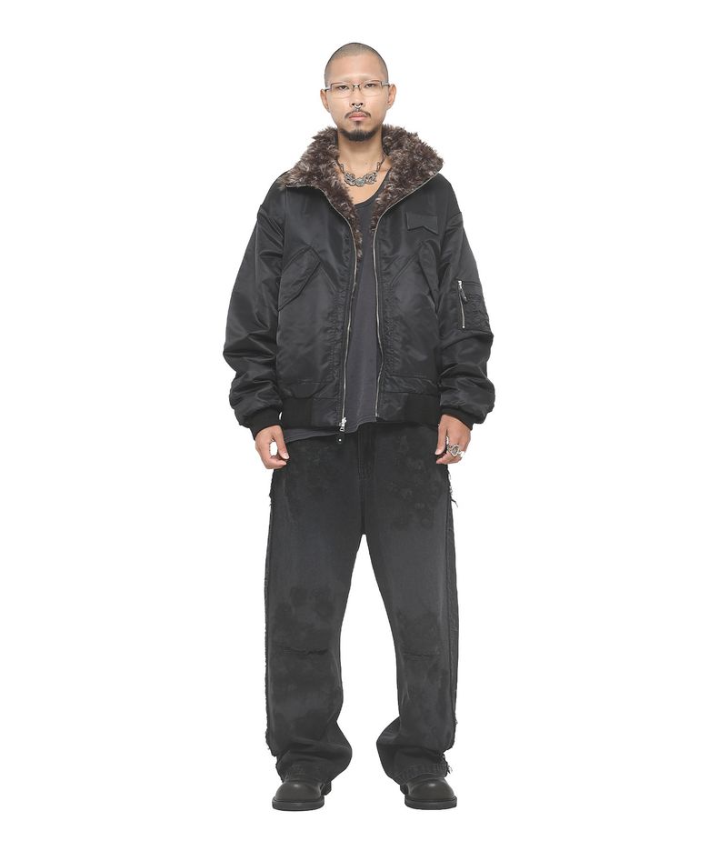 Fur reversible bomber