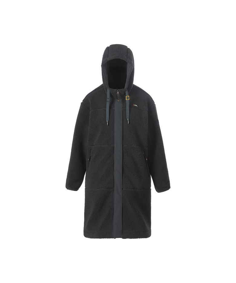 여성 코스토니 플리스 롱기장 자켓 WOOD GREY N264WFJ151