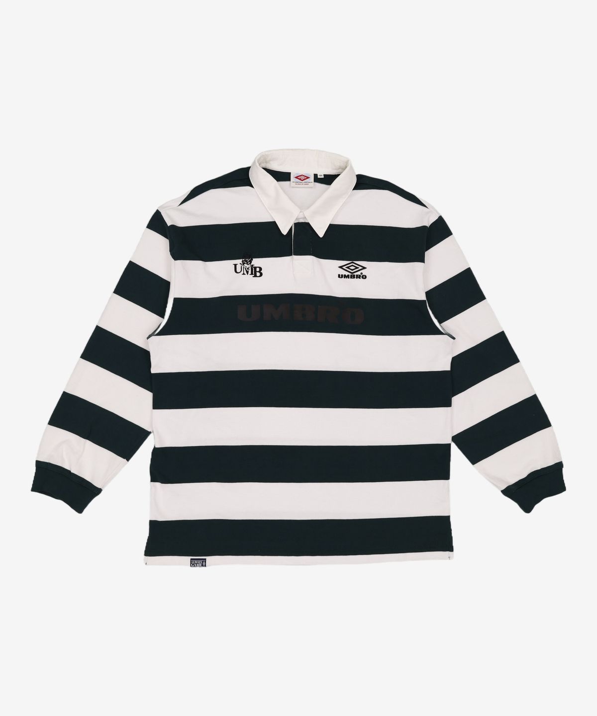 엄브로(UMBRO) HBL 브리티시 캐주얼 럭비 긴팔 티셔츠 다크 그린(UQ121CTL21) 105