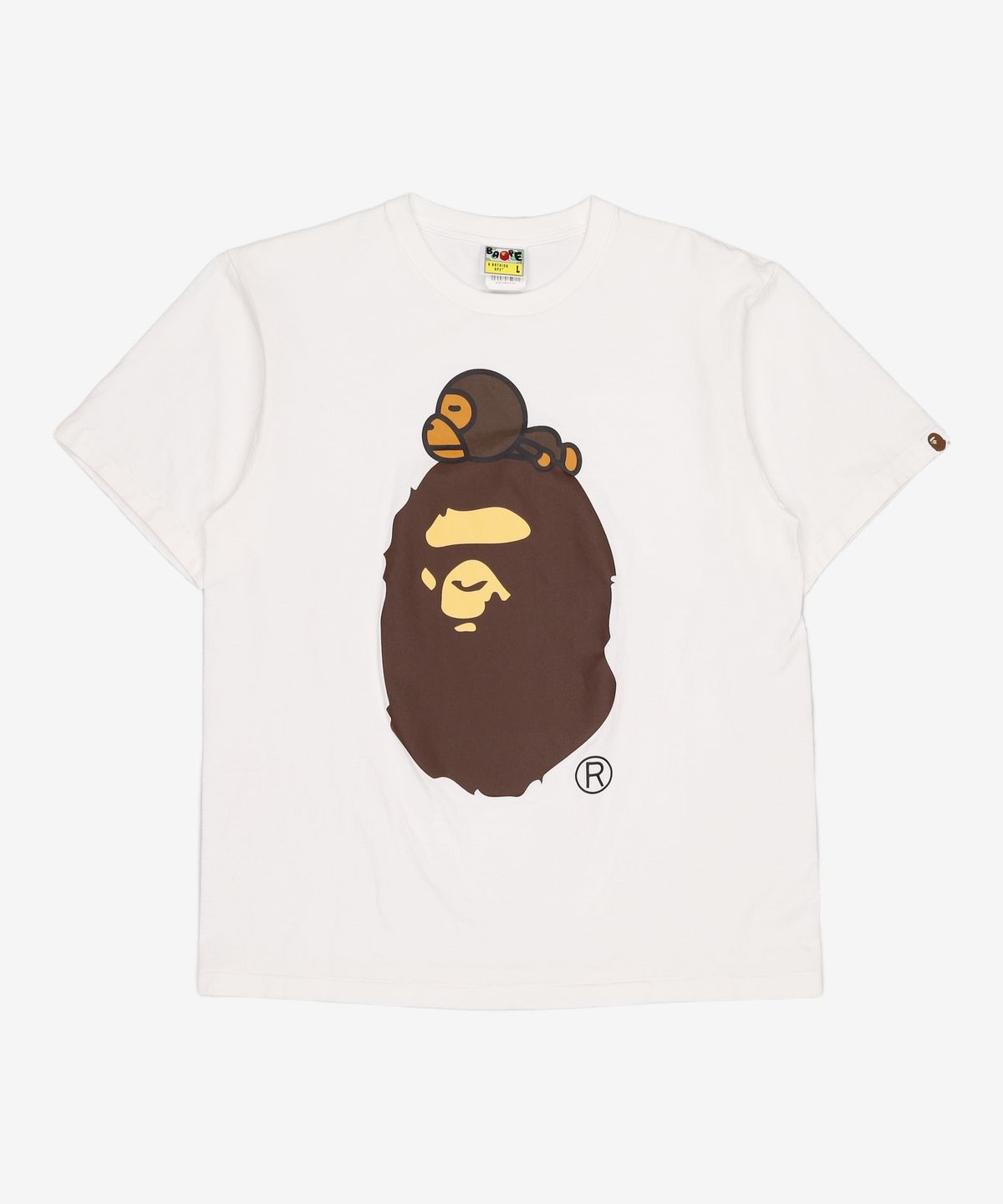 베이프(BAPE) 마일로 온 빅 에이프 티셔츠(M) WHITE L