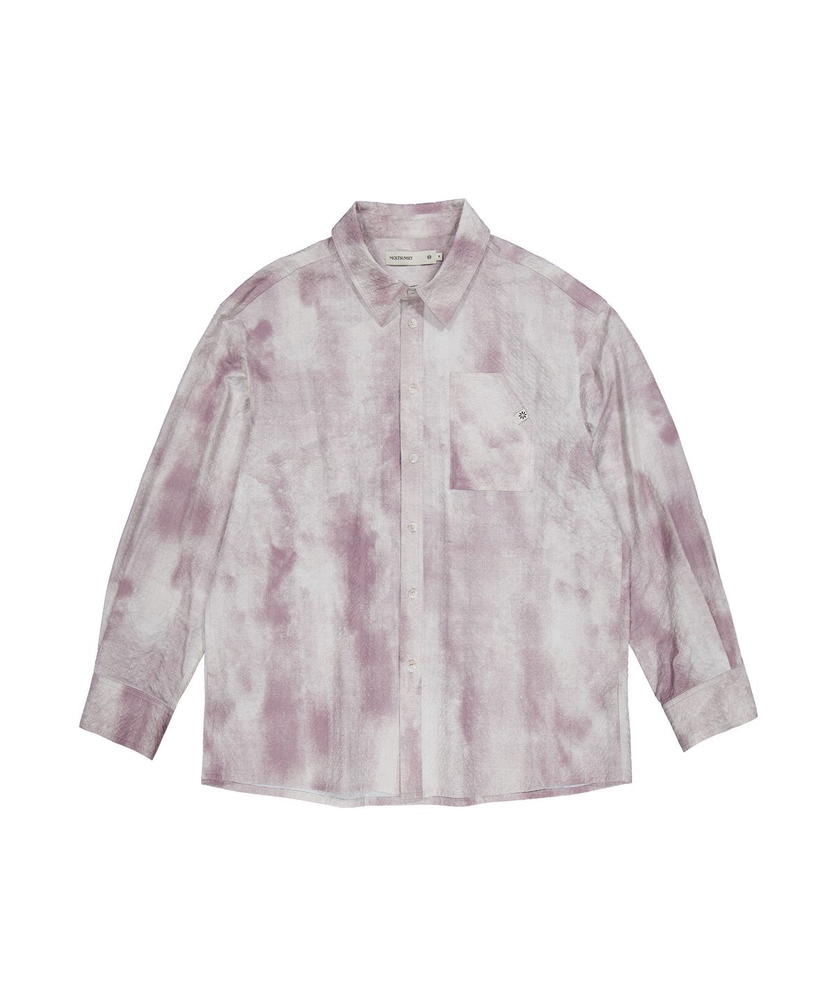 몰트선셋(MOLTSUNSET) Blur Marble Washing Shirt -Grayish Mauve