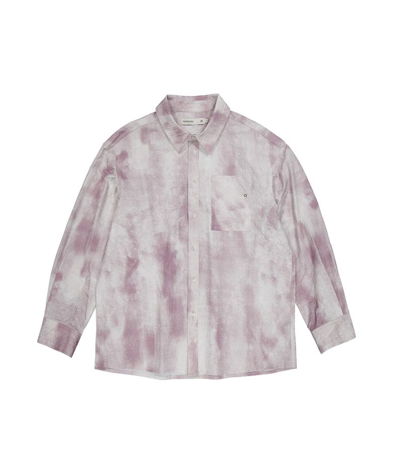 Blur Marble Washing Shirt -Grayish Mauve